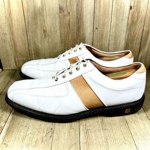 Men’s FootJoy FJ Icon White Leather Golf Shoes Sz 11.5 M